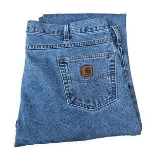Carhartt Cotton B18-STW Men’s Traditional Fit Denim Blue Jeans 44 X 32